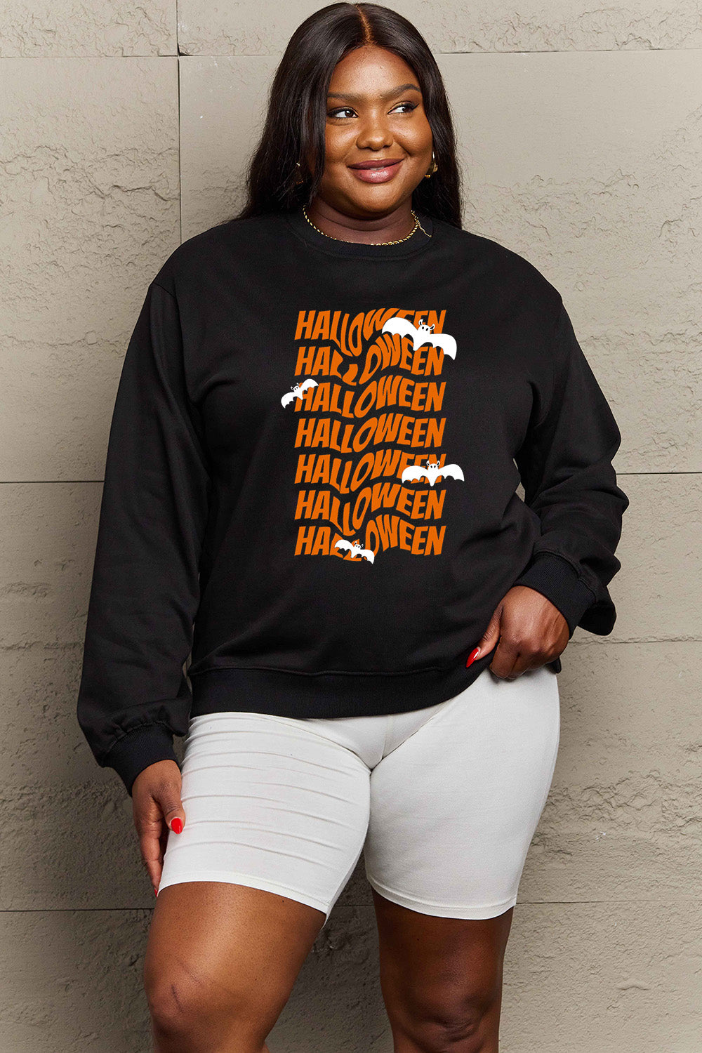 Simply Love Full Size HALLOWEEN Graphic Sweatshirt