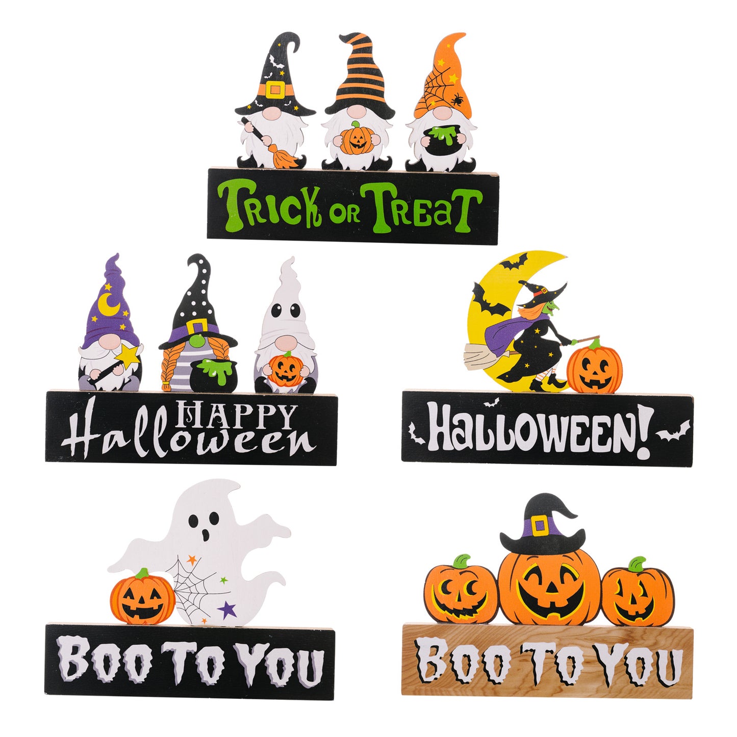 Assorted 2-Piece Halloween Element Ornaments