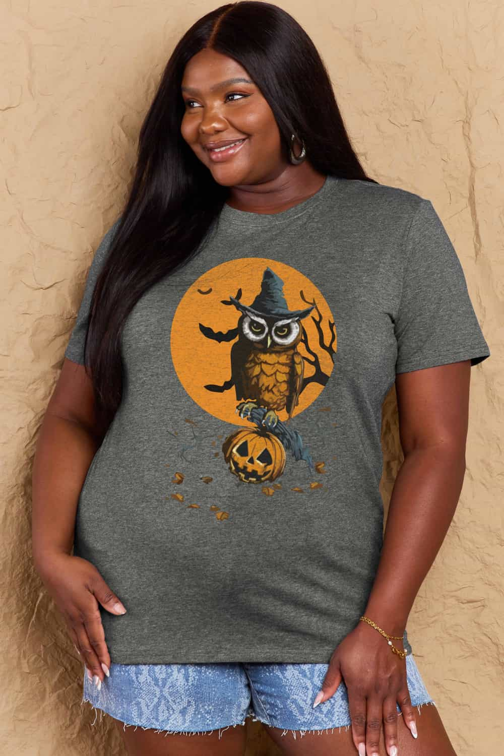 Simply Love Full Size Holloween Theme Graphic Cotton T-Shirt