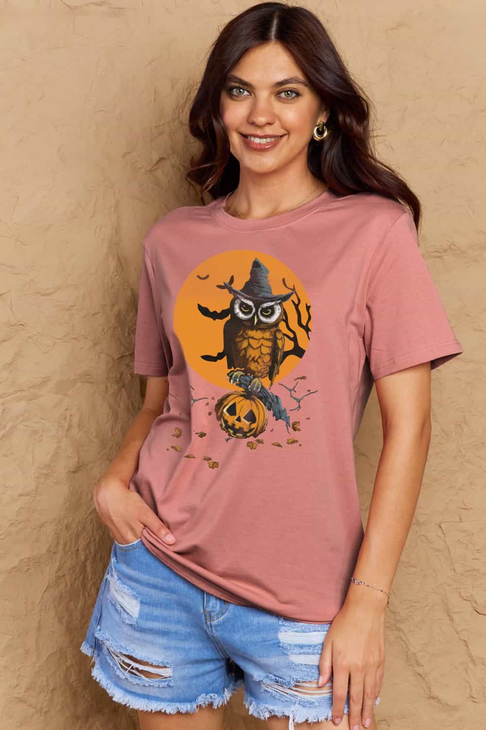 Simply Love Full Size Holloween Theme Graphic Cotton T-Shirt