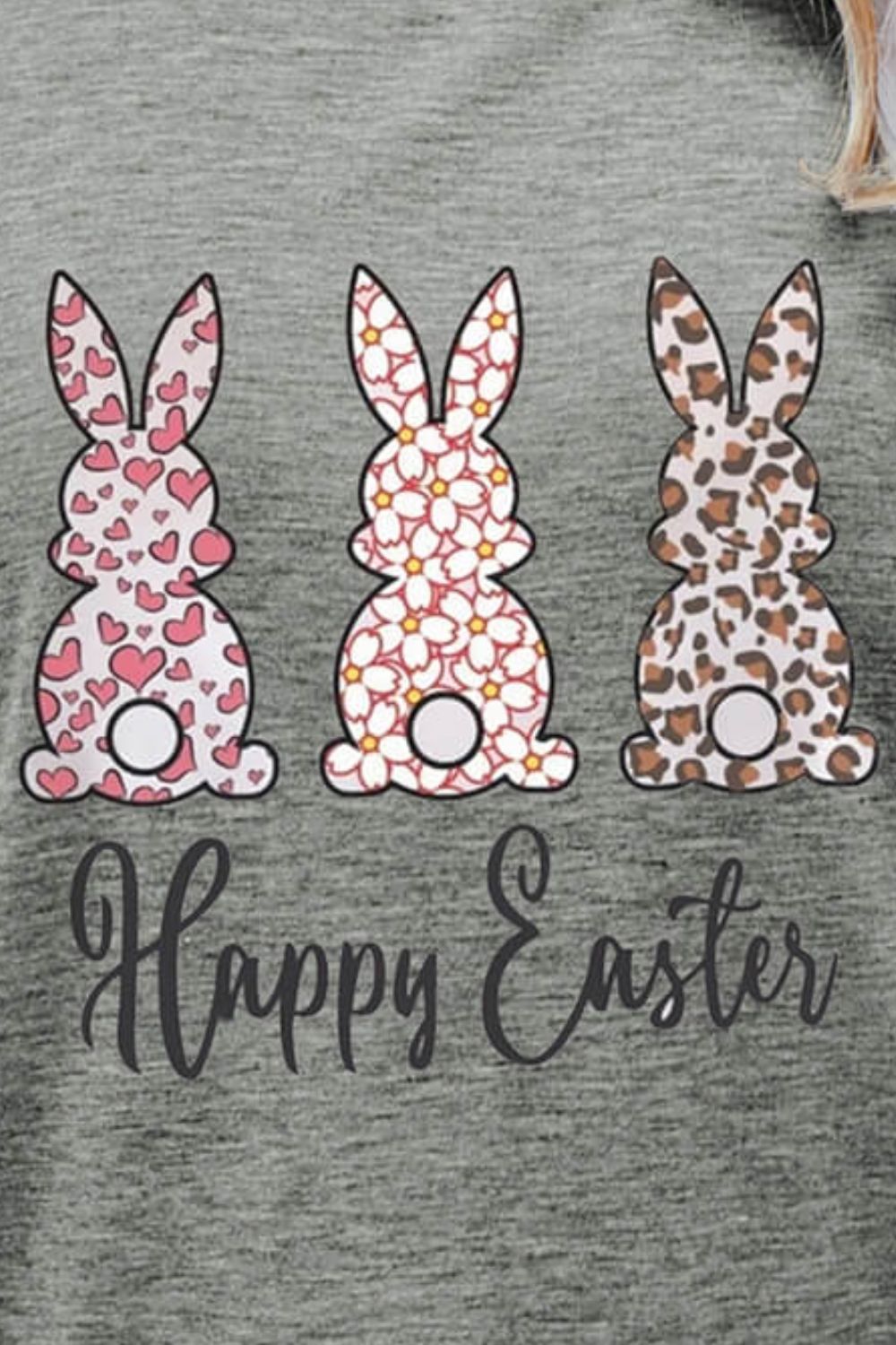 HAPPY EASTER Graphic Short Sleeve Tee