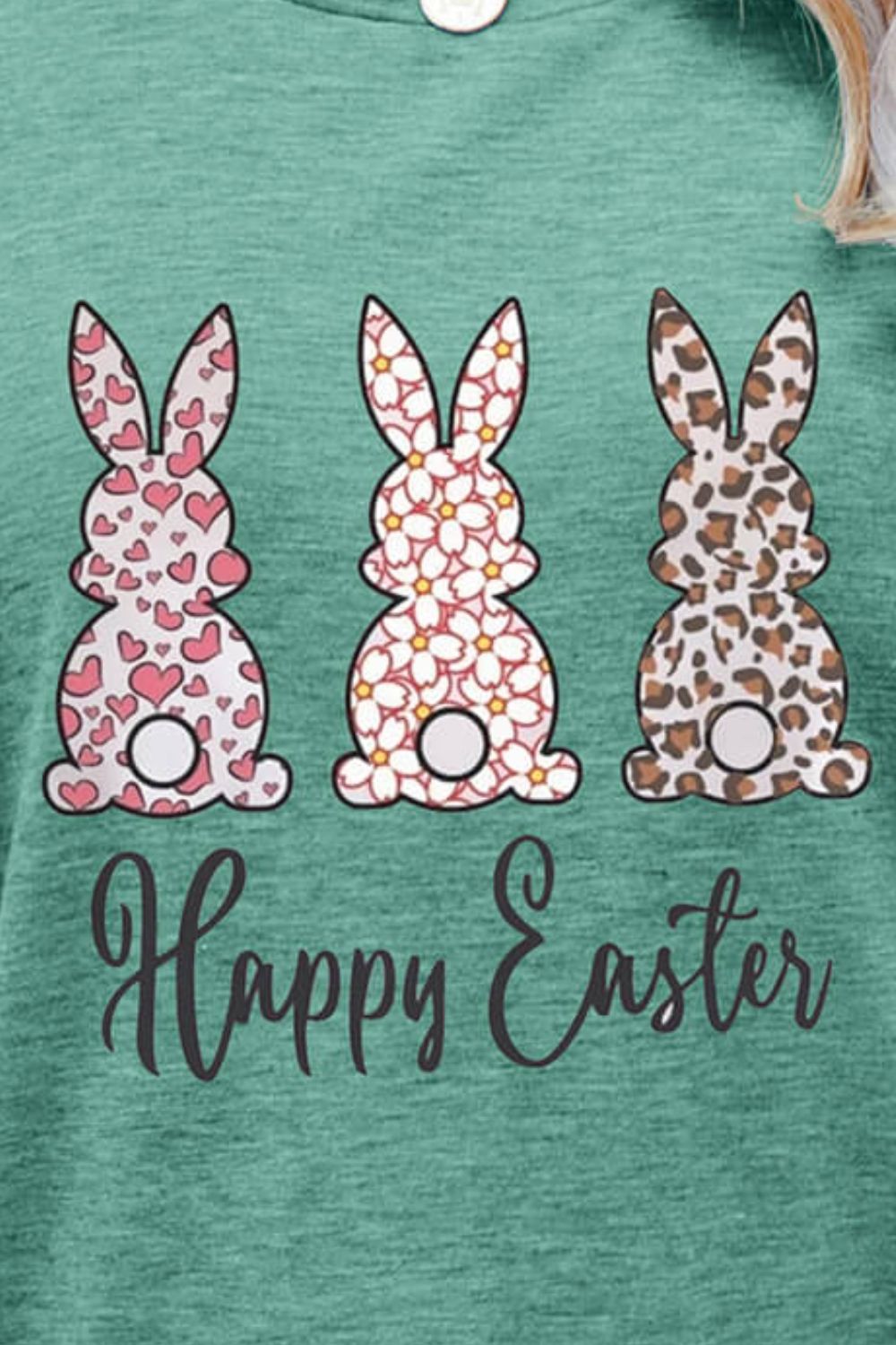 HAPPY EASTER Graphic Short Sleeve Tee