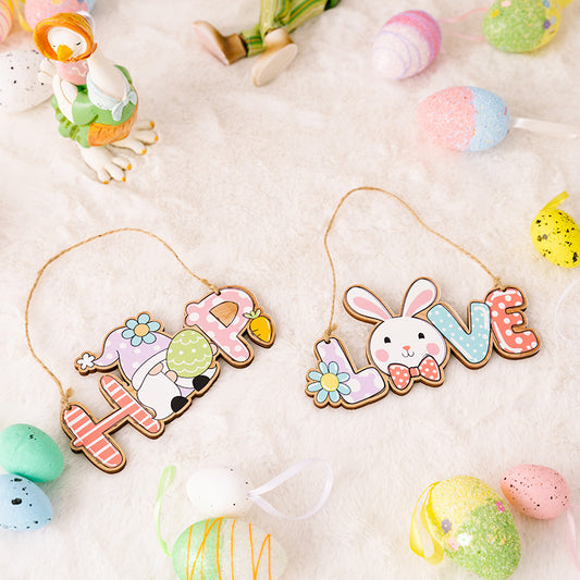 Easter Letter Wooden Hanging Widget