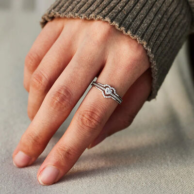 Heart Shape 925 Sterling Silver Ring