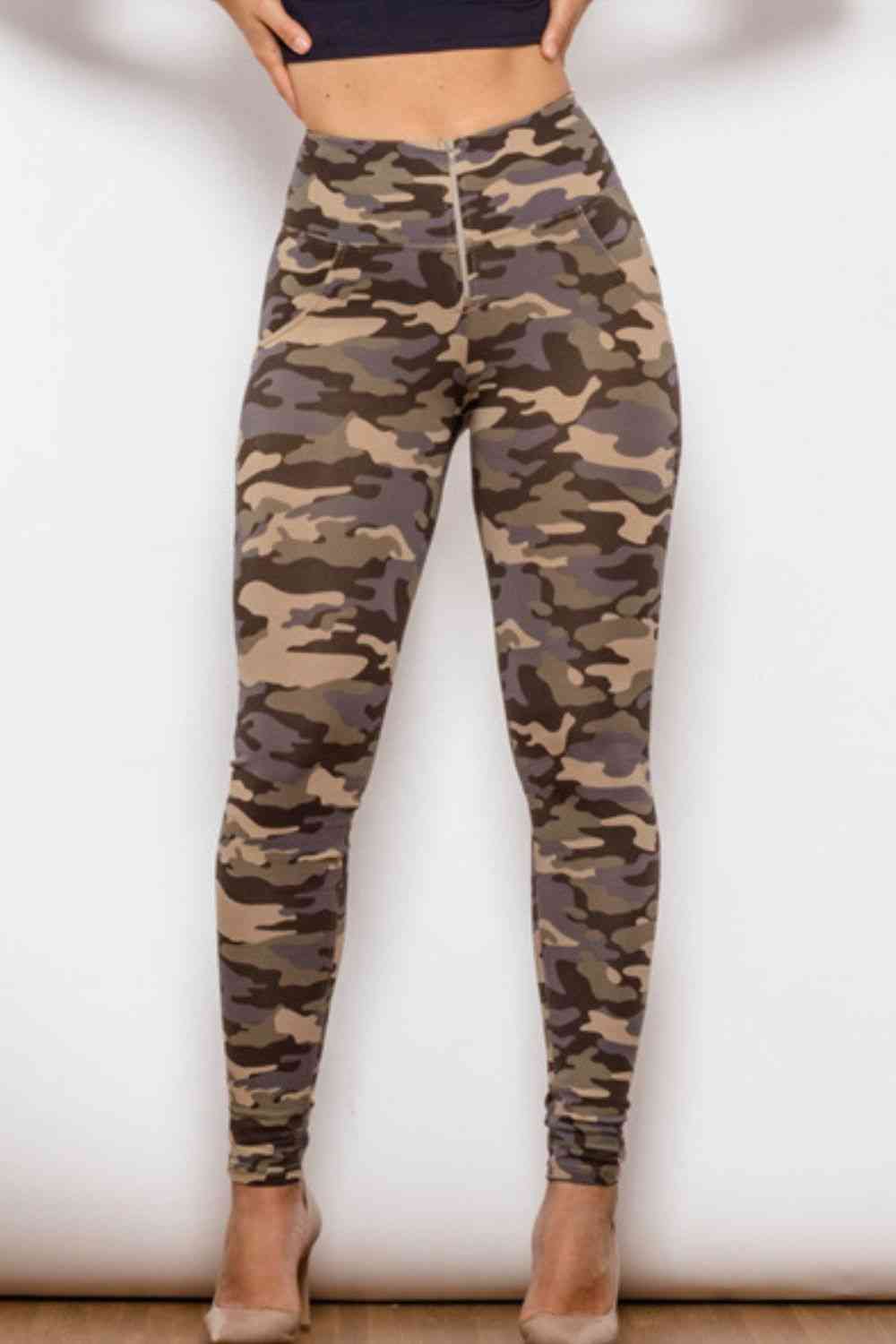 Camouflage Print Jeans